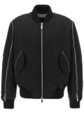 Off-White zip-up bomber jacket - Black