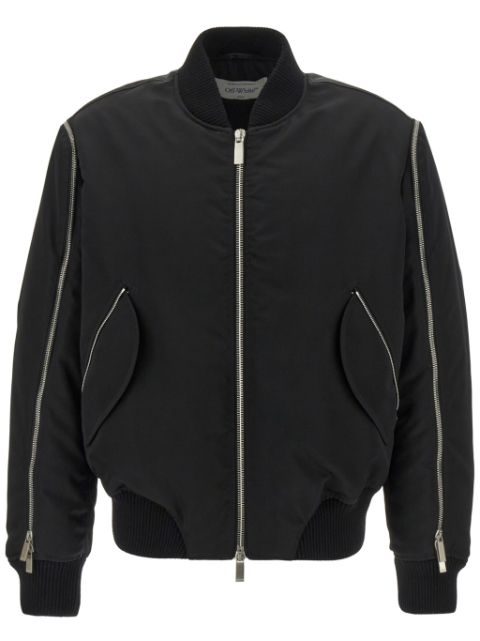 Off-White zip-up bomber jacket Men