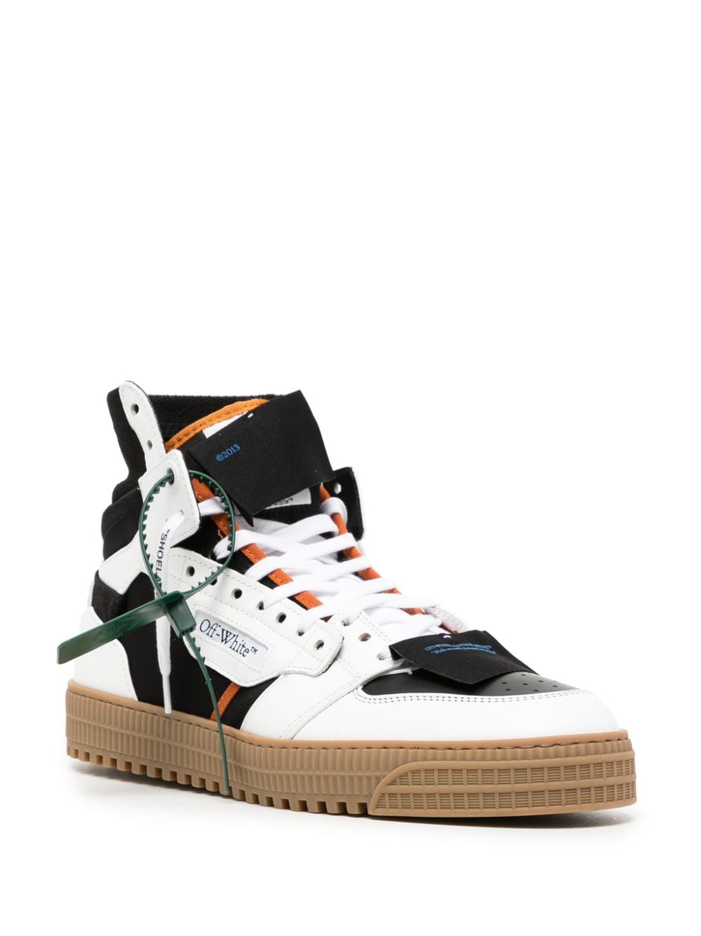 Shop Off-white 3.0 Off Court High-top Sneakers In Black White