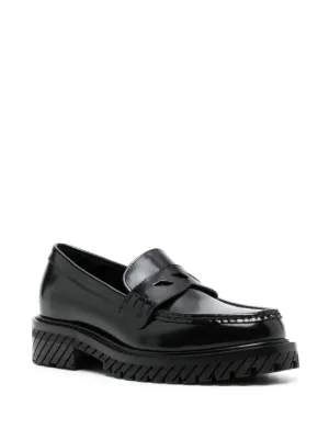 【関税込み】Off-White ブラック Combat ローファー Off-White Combat ローファー | ブラック | FARFETCH JP