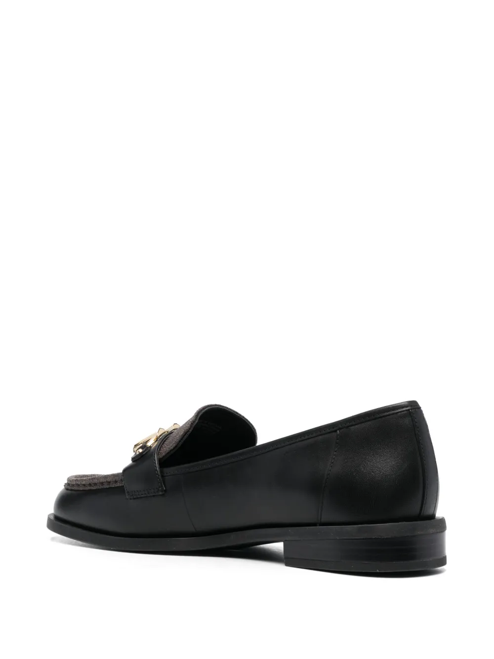 Shop Michael Michael Kors Tiegan Monogram-patterned Loafers In Schwarz