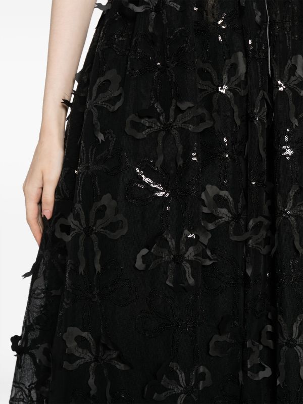 Simone Rocha bow-embellished Tulle Midi Dress - Farfetch