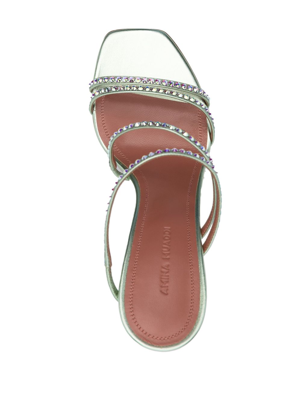 Amina Muaddi Naima crystal-embellished 105mm Sandals - Farfetch