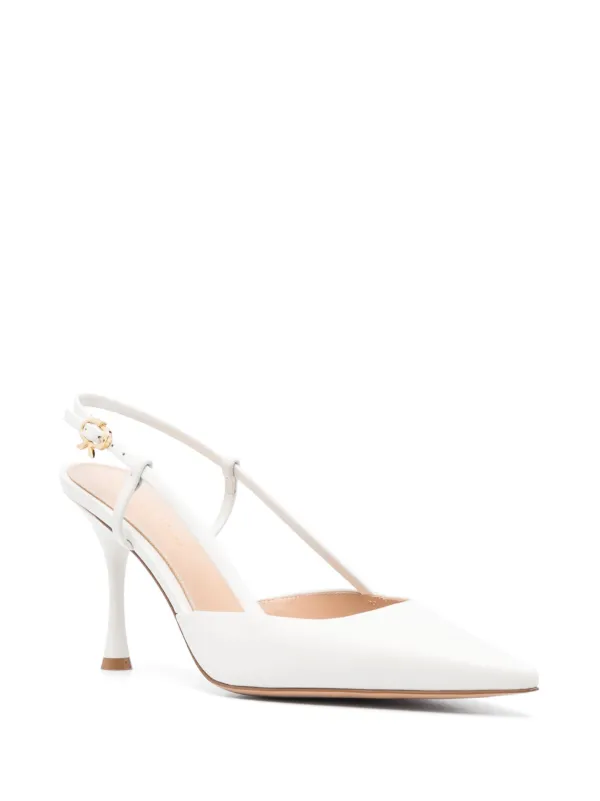 Gianvito Rossi>>アセント 85 レザー スリングバック パンプス Gianvito Rossi Ascent 85mm スリングバック パンプス