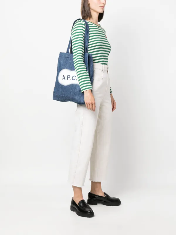 A.P.C. Lou denim tote bag women Cotton One Size Blue