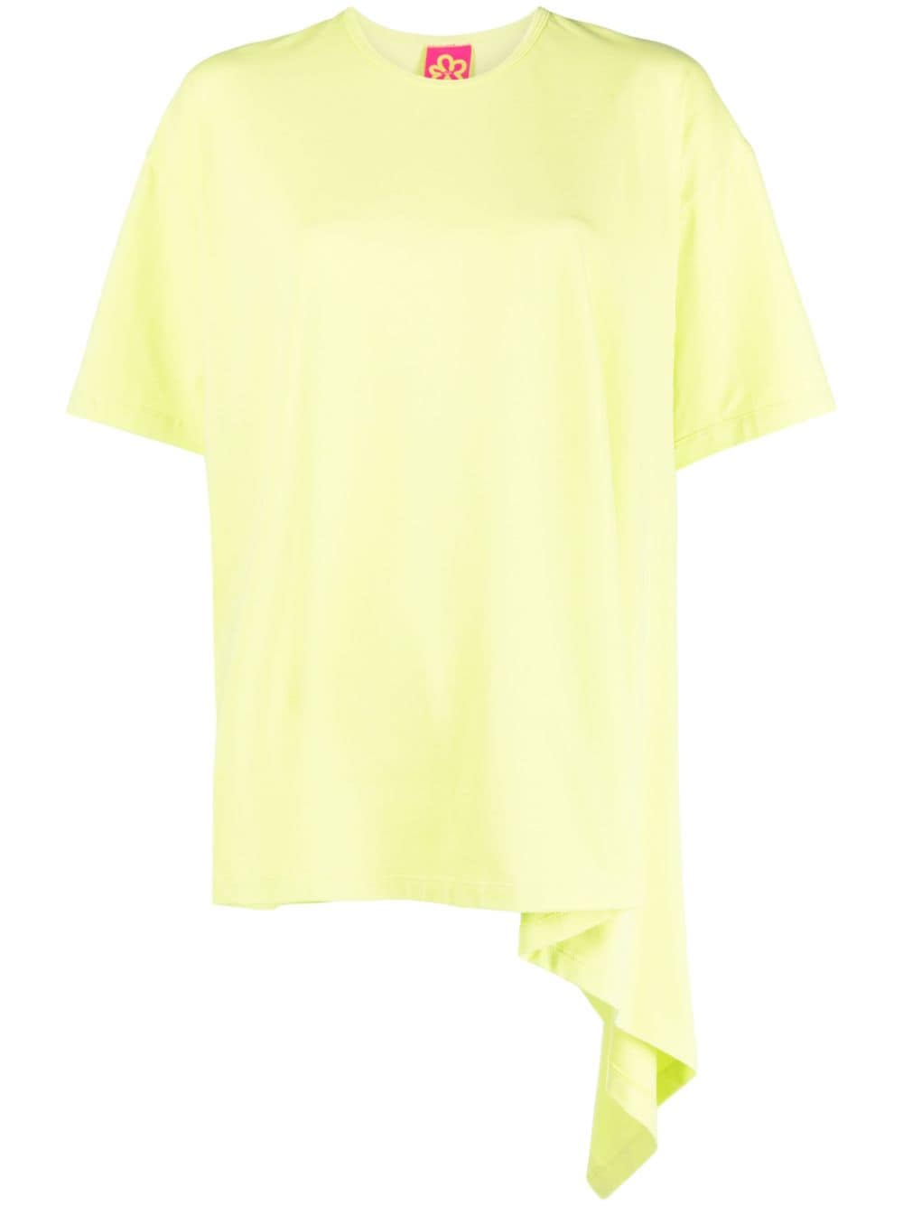 Marshall Columbia asymmetric-hem cotton T-shirt - Green