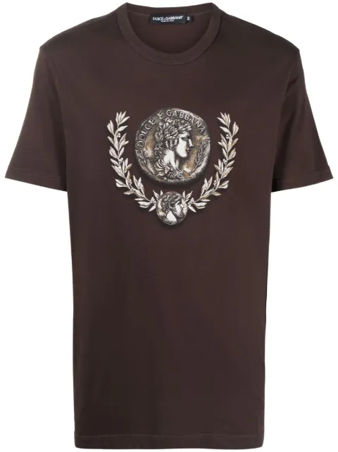 Dolce & Gabbana Camiseta com estampa de moeda