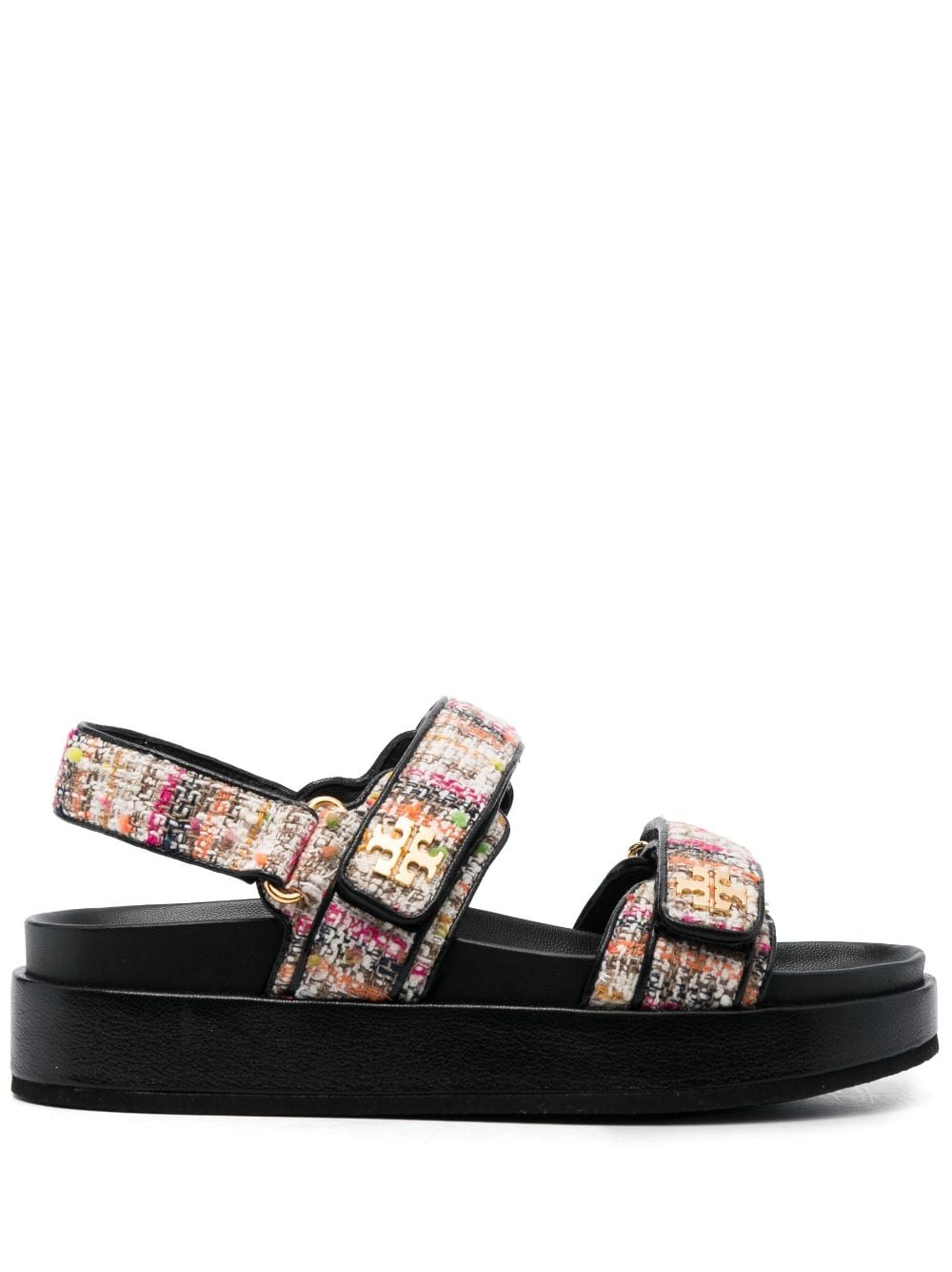 Kira Tweed Sandals in Multicoloured - Tory Burch