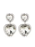 Alessandra Rich crystal-embellished earrings - Silver
