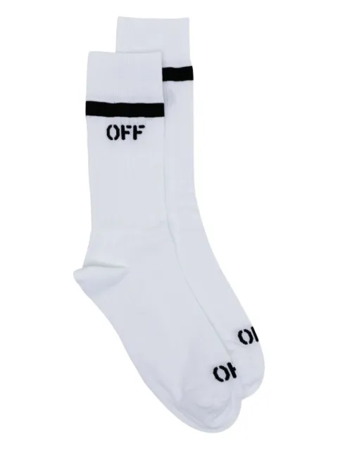 Off-White logo-intarsia socks