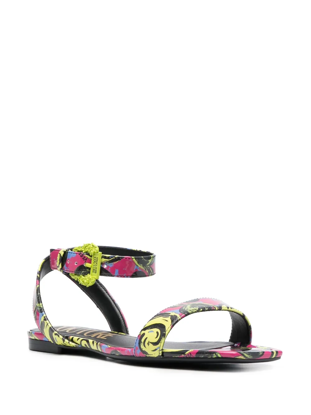 Versace Jeans Couture Millie Pop Couture sandalen met print - Roze