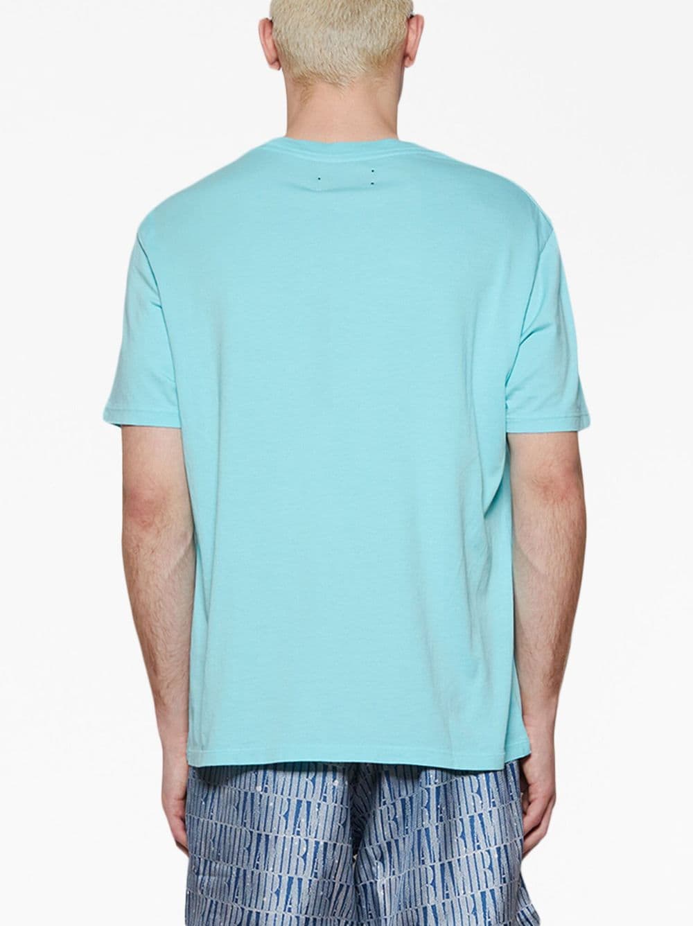 Shop Amiri M.a. Paisley-print T-shirt In Blue