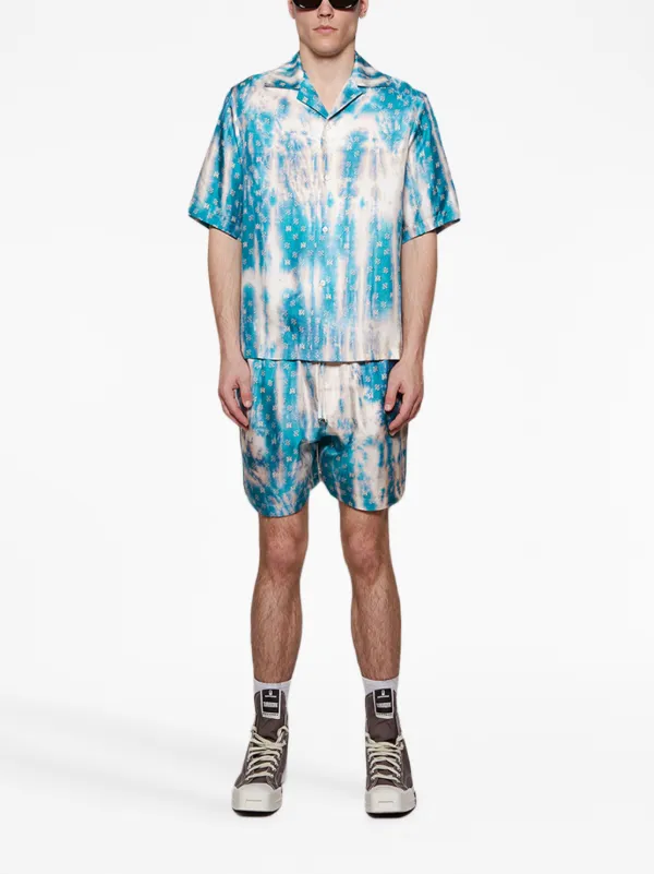 ハーフ・ショートパンツ Amiri Printed Silk Bermuda Shorts AMIRI H-Hose Kurz Silk Shorts | Neutrals | FARFETCH