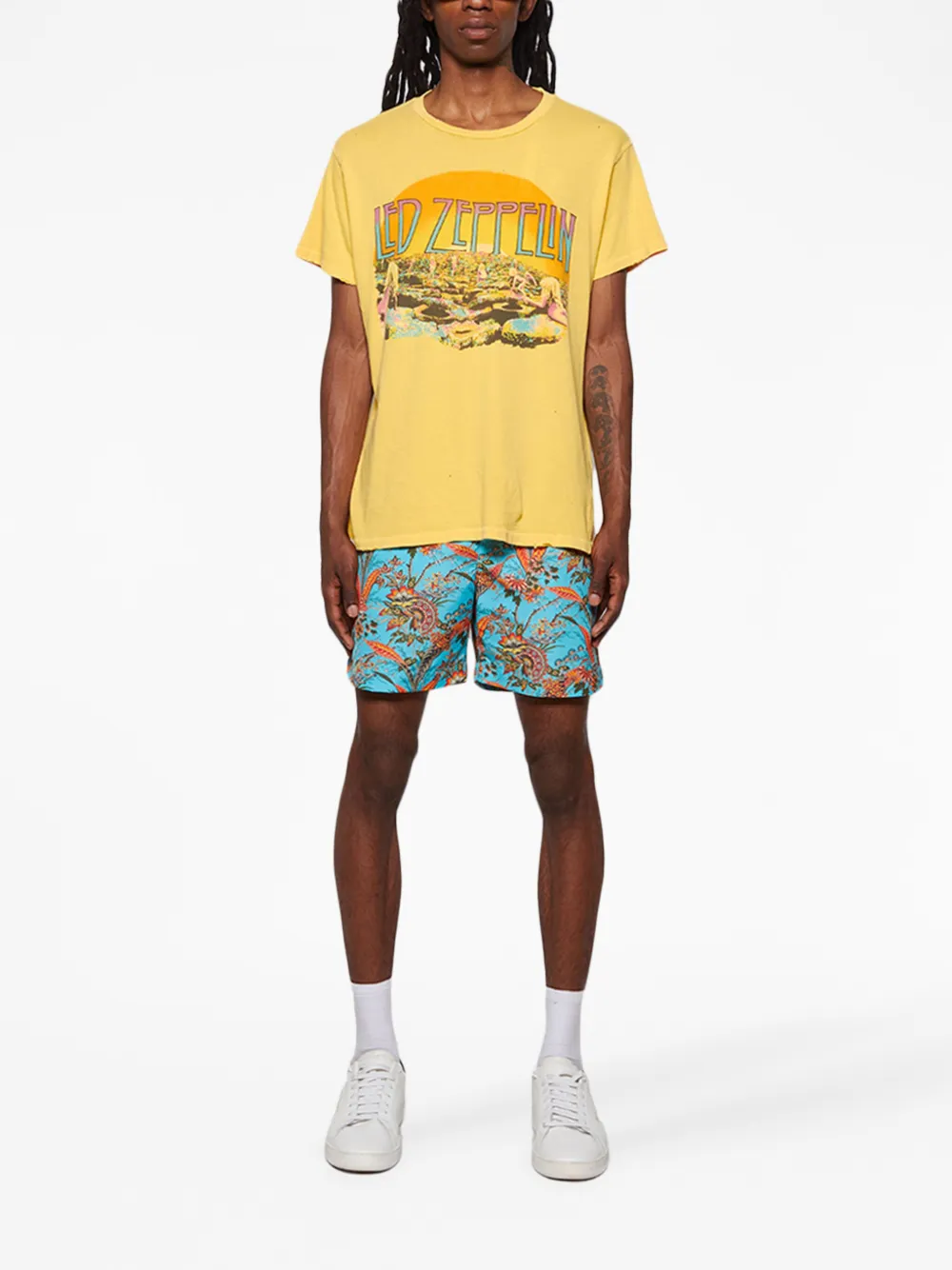 Madeworn T-shirt met grafische print - Geel