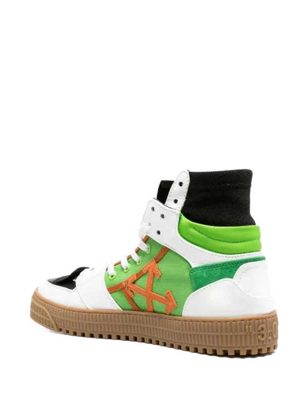【Off-White】Off Court 3.0 Sneakers Green OFF-WHITE 3.0 Off Court High-Top Sneakers Green White Men's