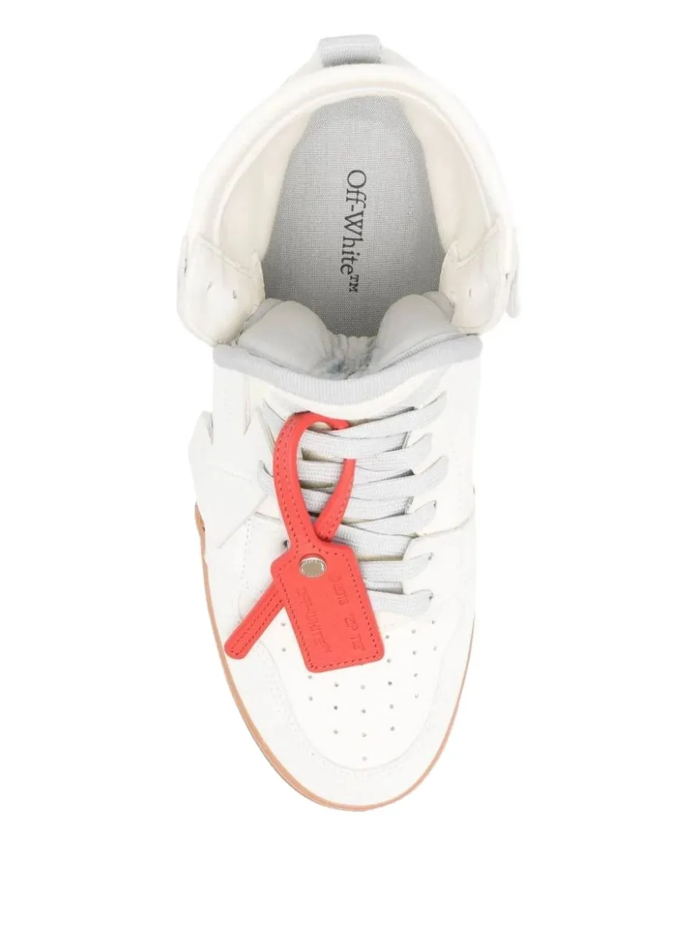 Off-White Floating Arrow leren sneakers Wit