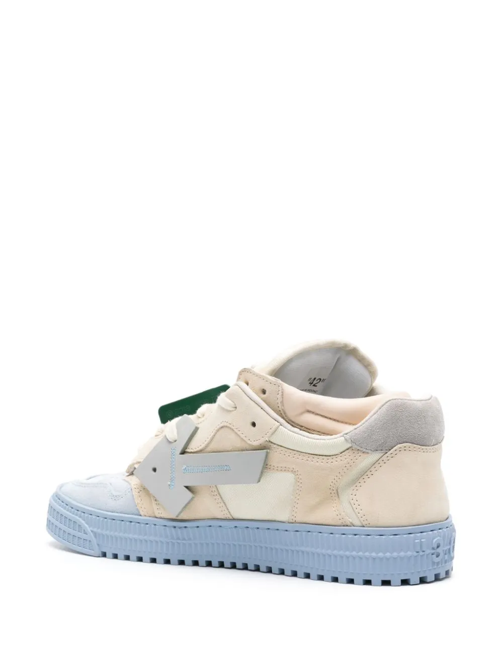 Off-White Floating Arrow suede sneakers Blue
