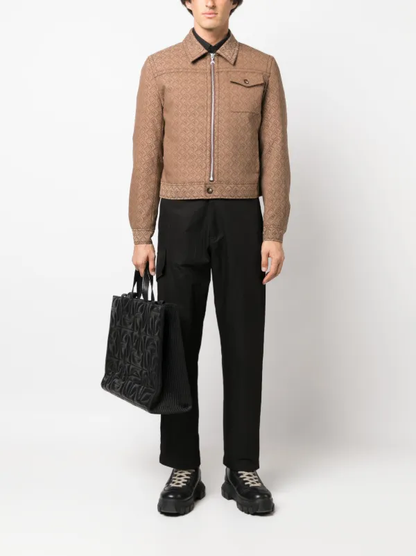 Marine Serre zip-up Printed Jacket | Neutrals | FARFETCH