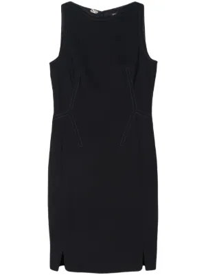 slim fit dress slacks LENA TUCK STITCH MAXI DRESS
