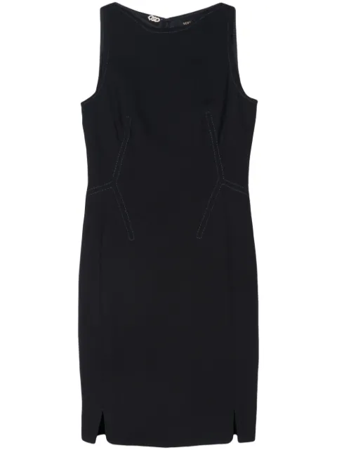Versace Pre-Owned 2000s wool sleeveless mini dress