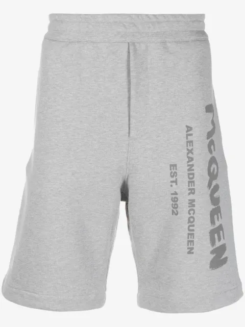 Alexander McQueen Graffiti-print track shorts