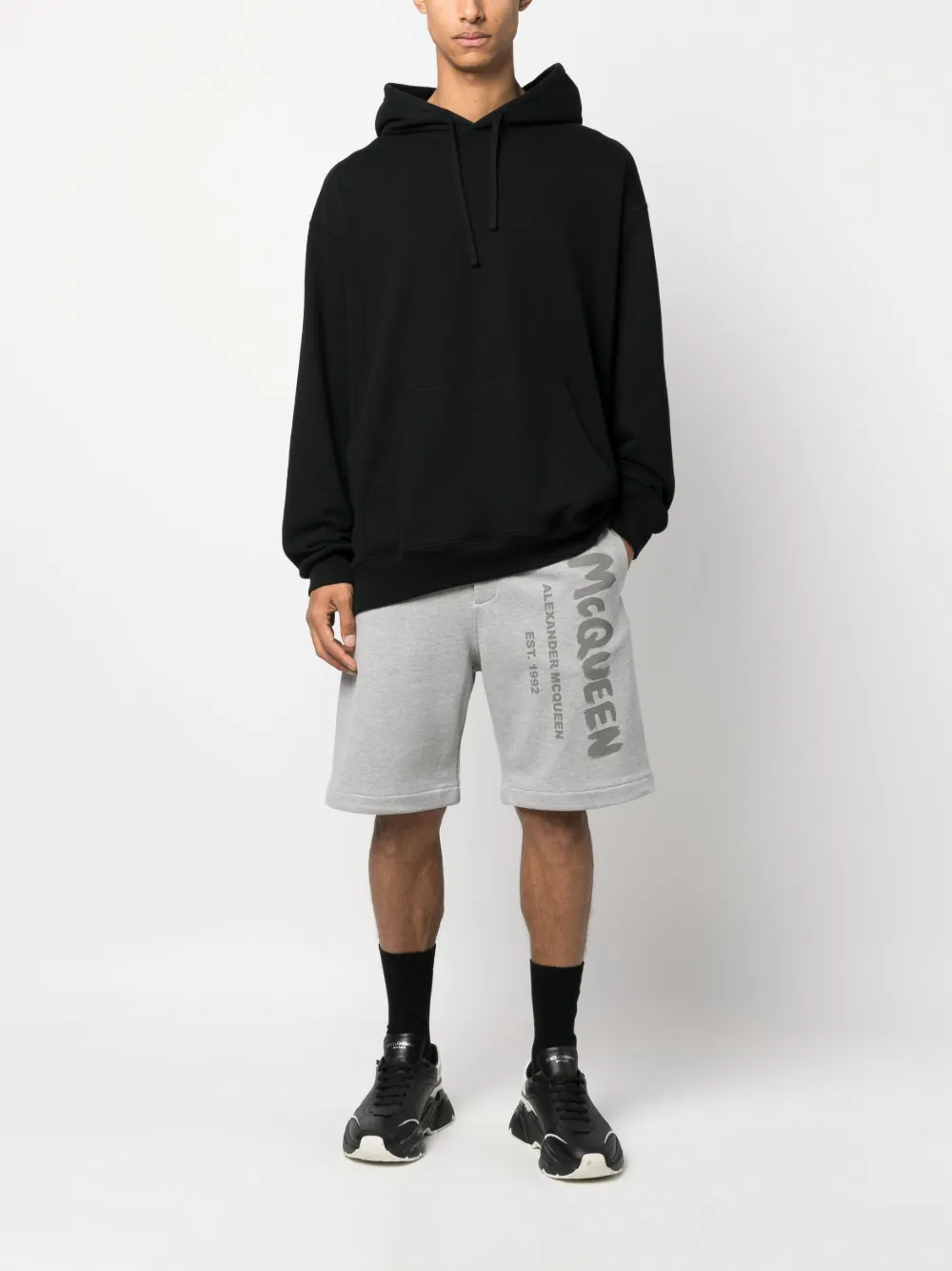 Alexander McQueen Graffiti-print track shorts | Track & Running Shorts | Image 2
