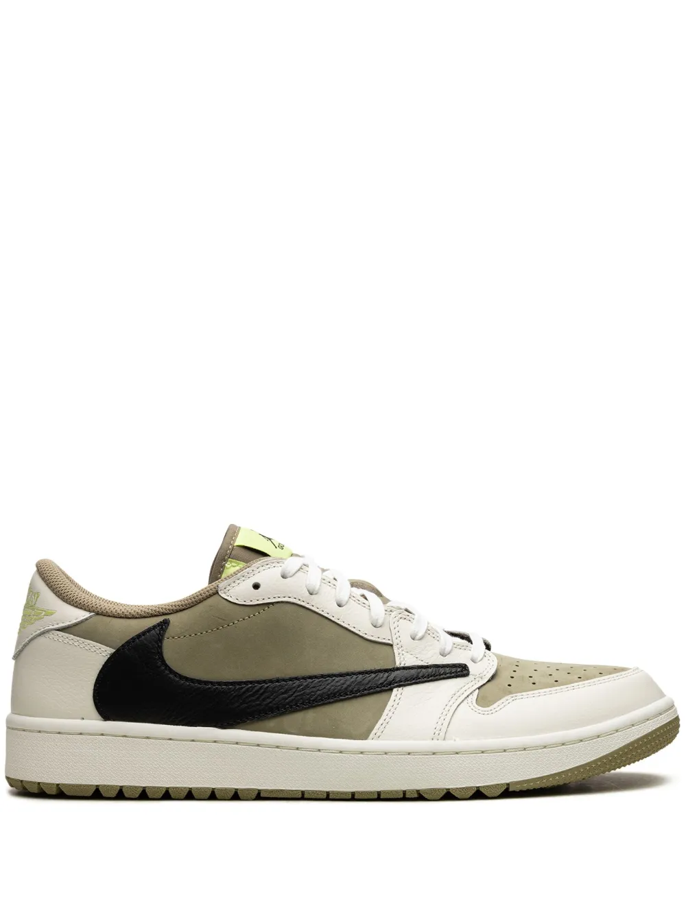 Jordan X Travis Scott Air  1 Low Golf Trainers In White