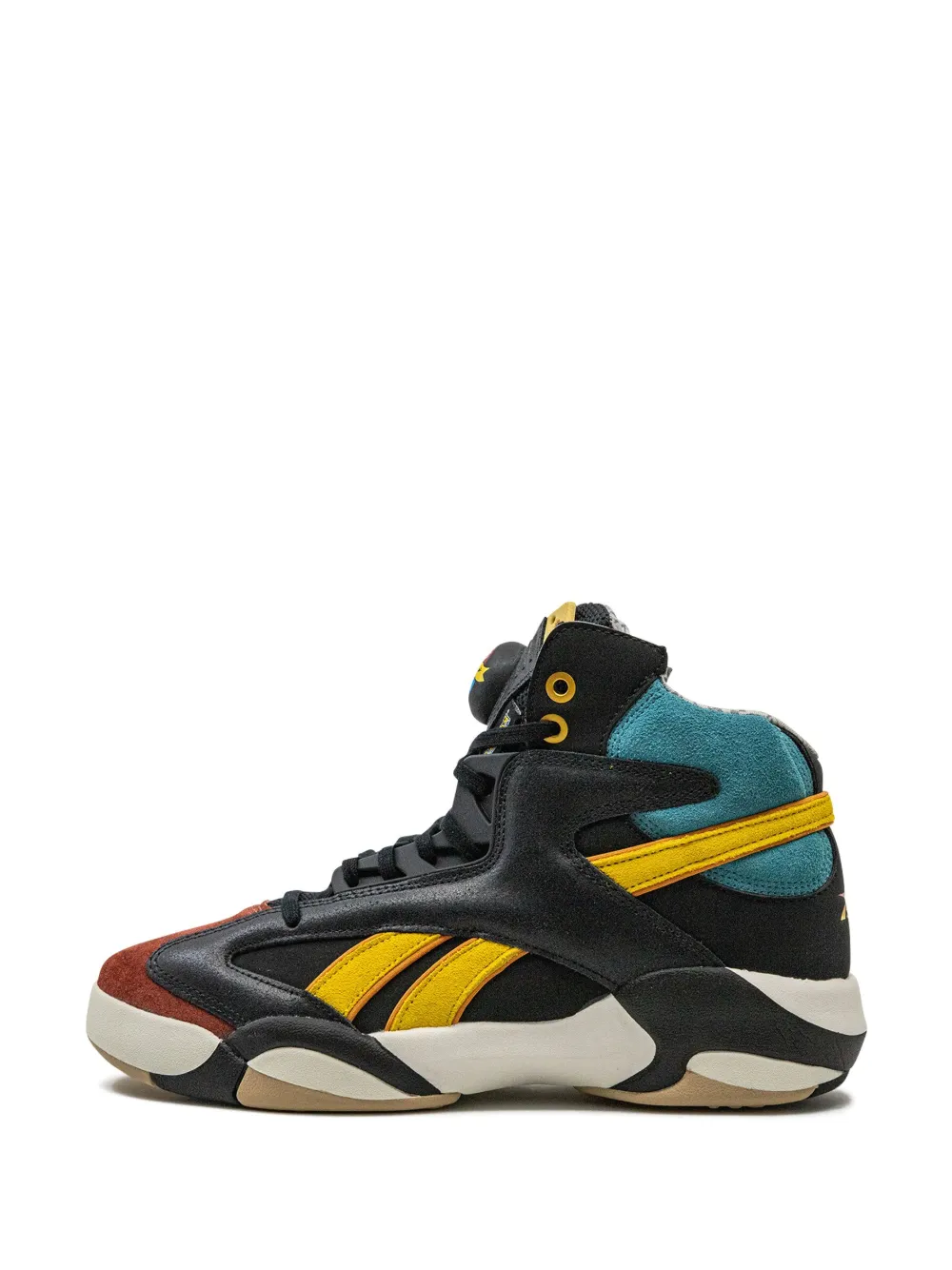 Reebok Shaq Attaq Man Sneakers Black Size 12 Soft Leather In Black