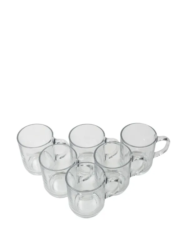 x Duralex glass mugs (set of 6)