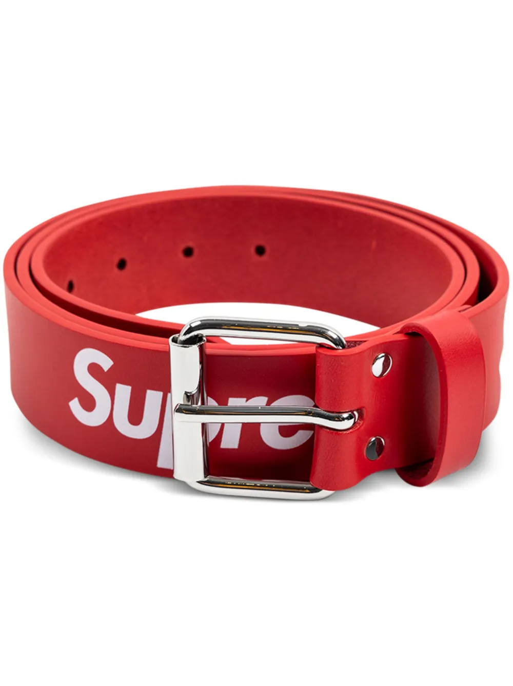 Louis Vuitton Supreme Red Monogram Leather Belt