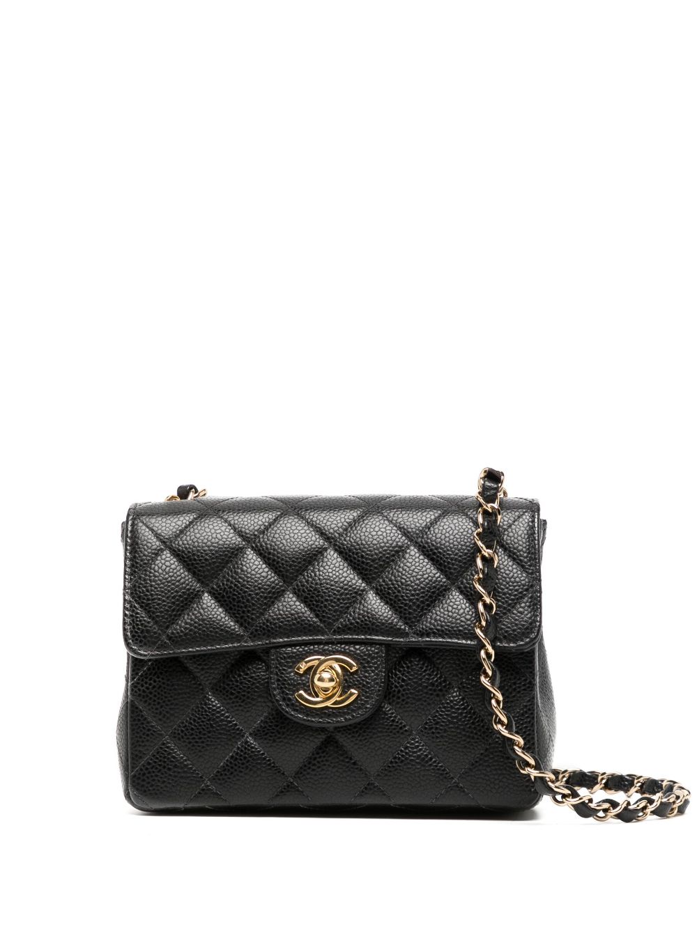 Affordable HOT SALE CHANEL 2003 diamond-quilted mini shoulder bag Women