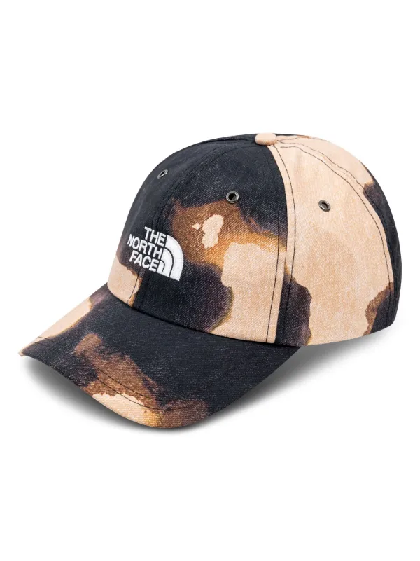 x TNF bleached denim print 6-panel cap