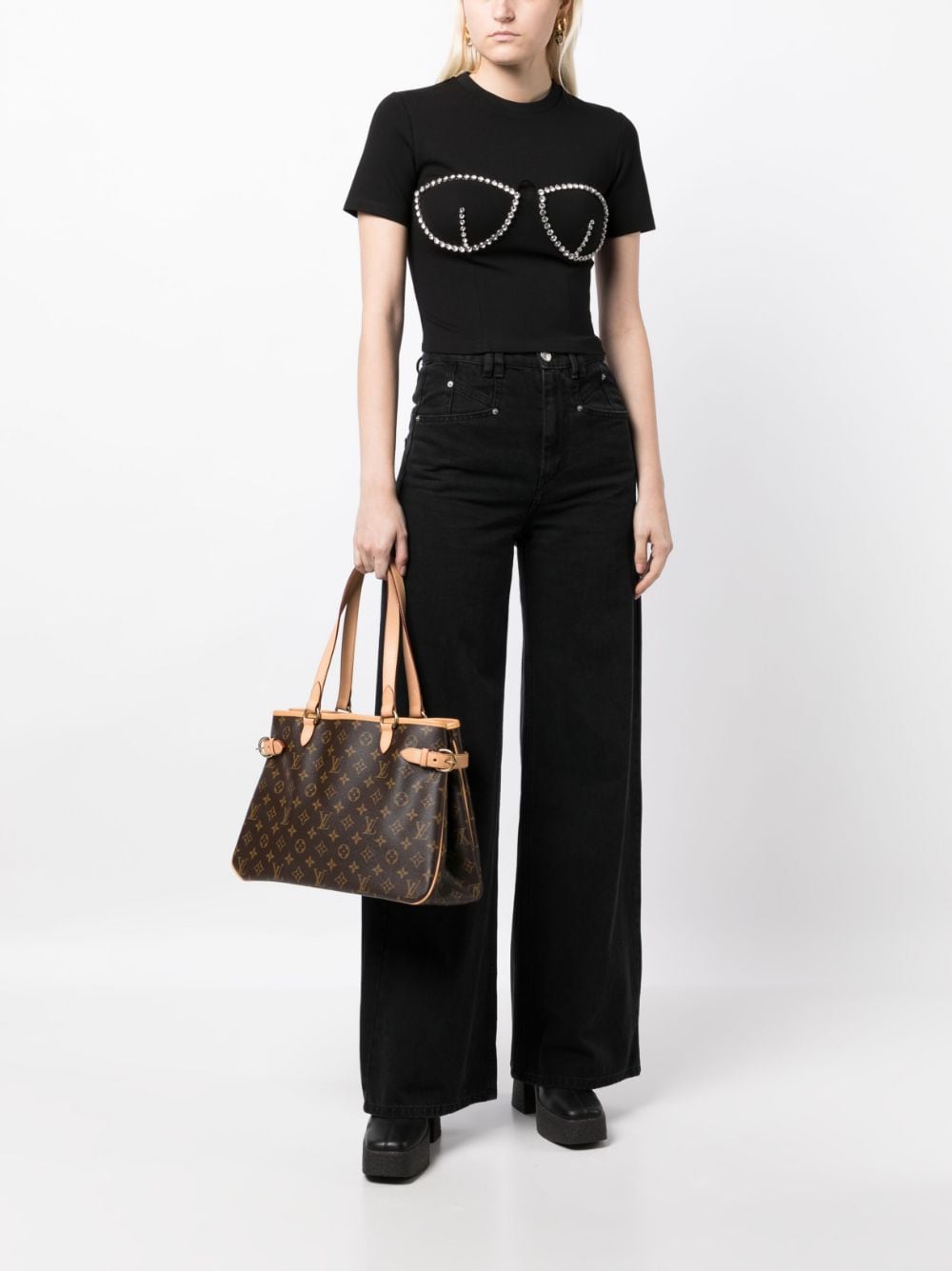 Louis Vuitton 2009 pre-owned Batignolles Horizontal tote bag, Brown