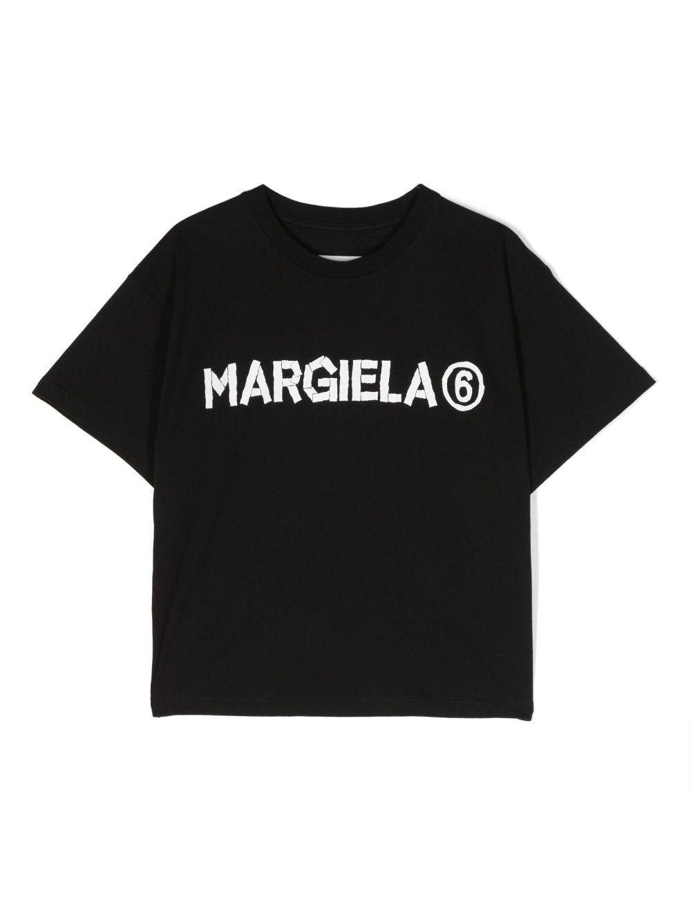 MM6 Maison Margiela Kids logo-print cotton T-shirt - Black