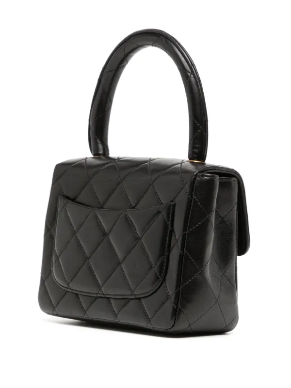 CHANEL Pre-Owned 1990-2000s Micro Classic Flap Handbag | Black