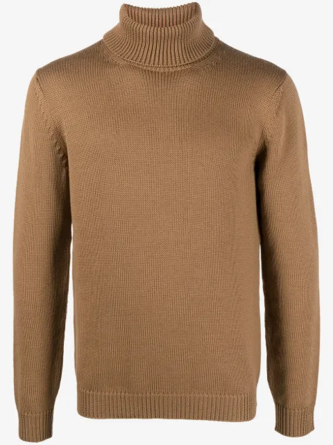Nuur high-neck merino wool knit jumper