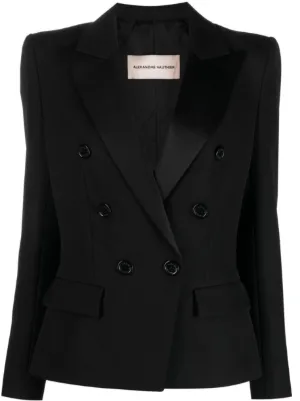 コート ALEXANDRE VAUTHIER Black Wool Blend Coat Alexander Vauthier Black Wool Blend Coat – LOZURI®
