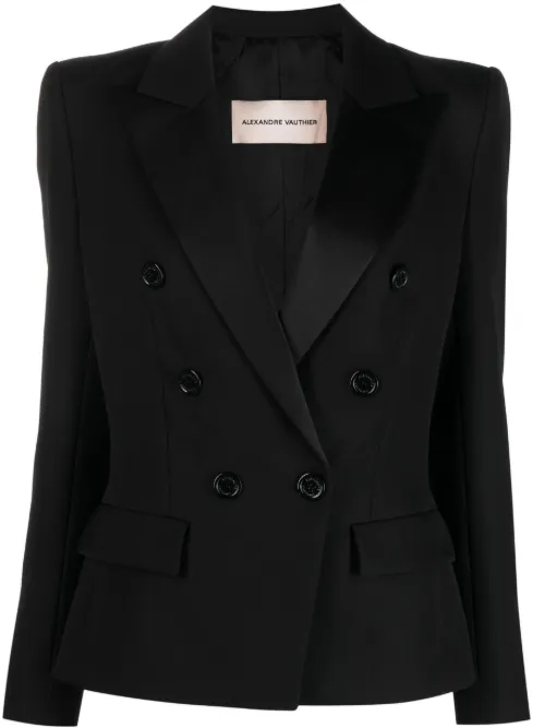 Blazer en laine à boutonnière croisée - Alexandre Vauthier - Modalova