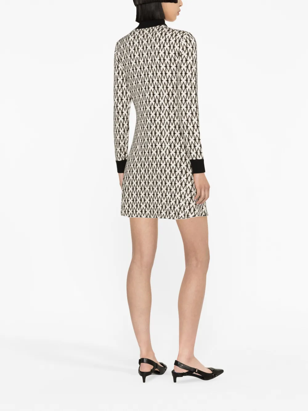 Maje halfzip Long Sleeve Dress Farfetch