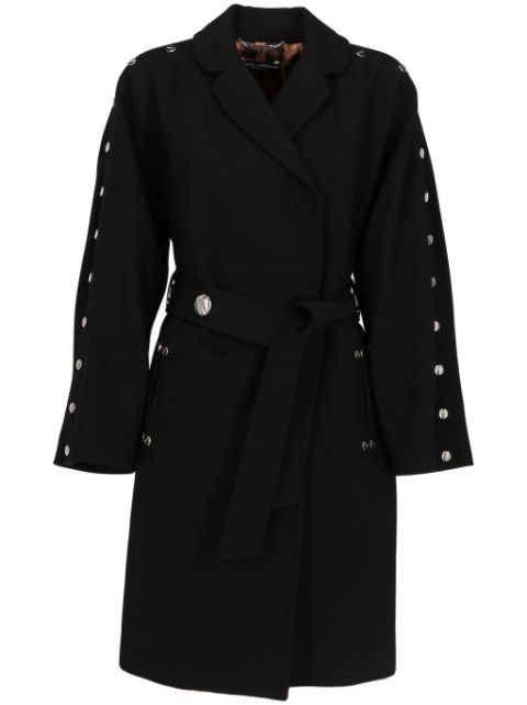 Dolce & Gabbana 2000 stud-embellished belted coat Women