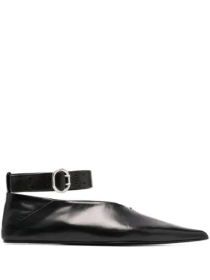 Jil Sander ankle detail Ballerina Shoes Farfetch