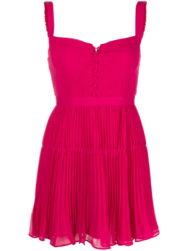 Bustier pleated outlet mini dress