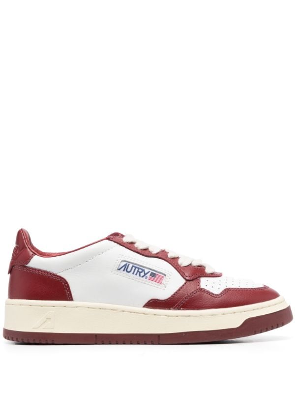 Autry low-top panelled leather sneakers