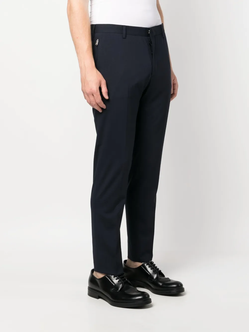  Prada Poplin Mid-rise Chinos - Blue 