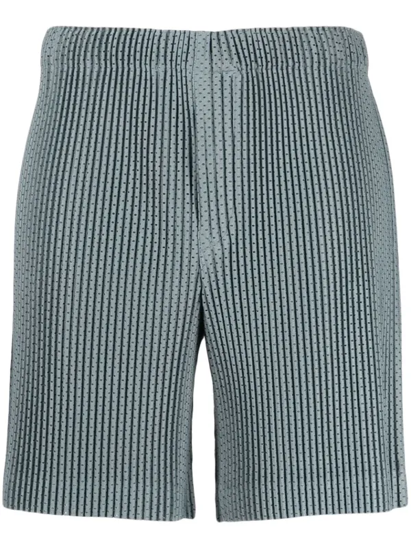 Homme Plissé Issey Miyake straight-leg Pleated Mesh Shorts - Farfetch