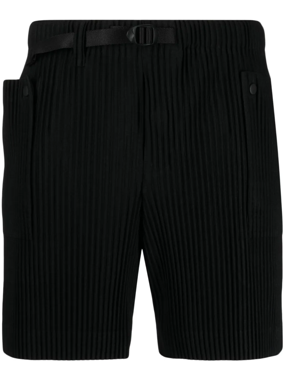 Homme Plissé Issey Miyake Flip Pleated Belted Shorts - Farfetch