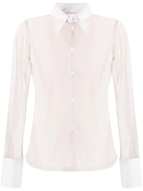 MM6 Maison Margiela cotton-tulle shirt 