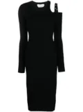Blumarine eyelet-embellished cut-out dress - Black