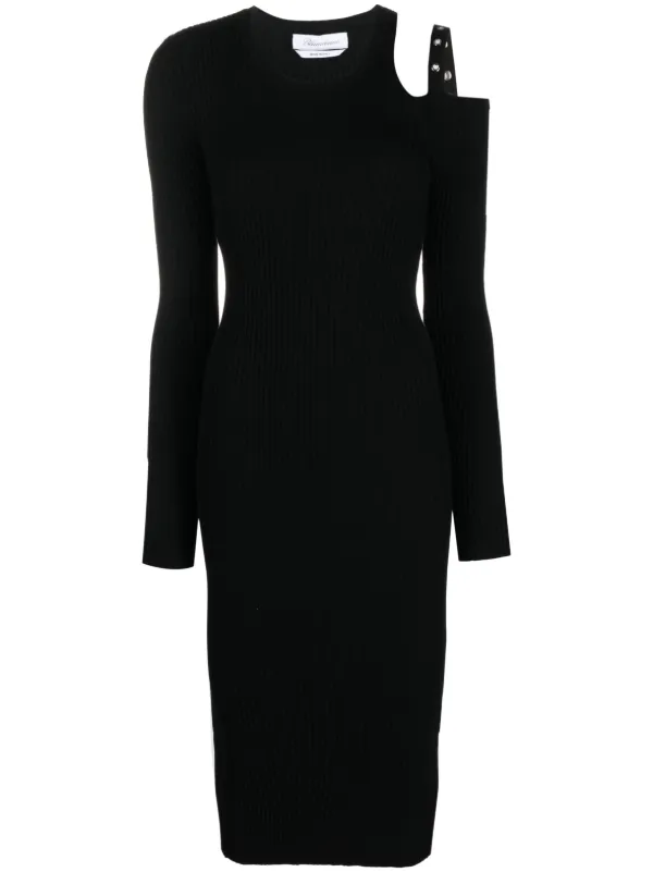 Blumarine カットアウト ドレス | ブラック | FARFETCH JP
