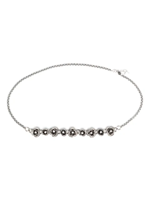 Blumarine floral-motif crystal-embellished belt